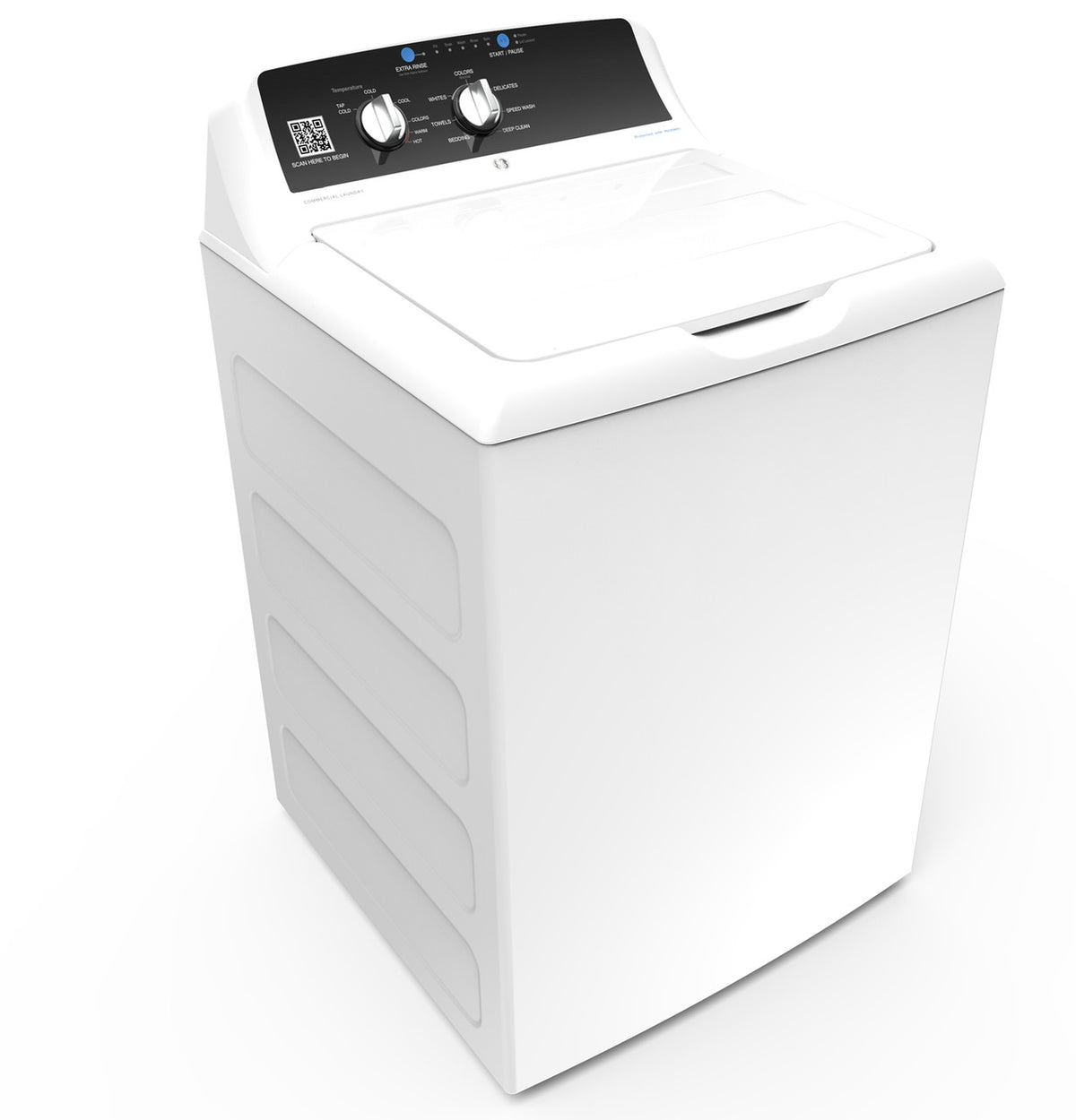 GE Commercial Top Load Washer, 4.2 cu. ft., App Pay (VTW525ASRWB) – view 4