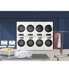 GE Commercial Front Load Gas Dryer, 7.7 cu. ft., Stacking (VFD31GDSRWW) – view 7
