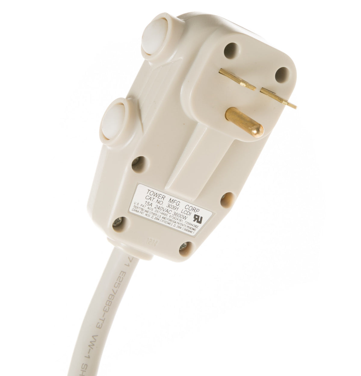 GE Zoneline® 230/208 Volt LCDI Power Cord, 15 Amp (RAK3153A) – view 2