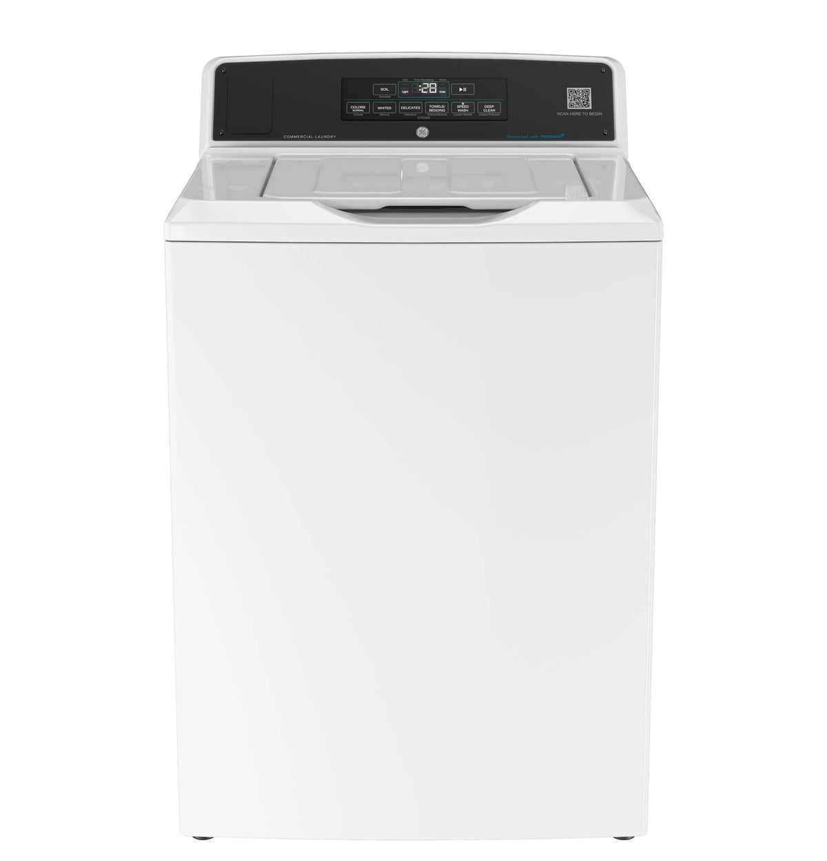 GE Commercial Top Load Washer, 3.8 cu. ft., Multipay (VTW565ASVWB)