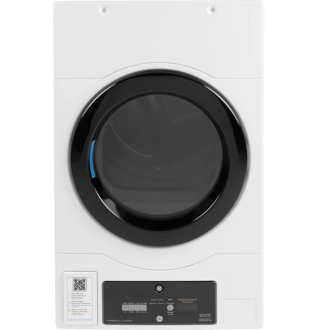 GE Commercial Front Load Electric Dryer, 7.7 cu. ft., Stacking (VFD31EDSRWW)