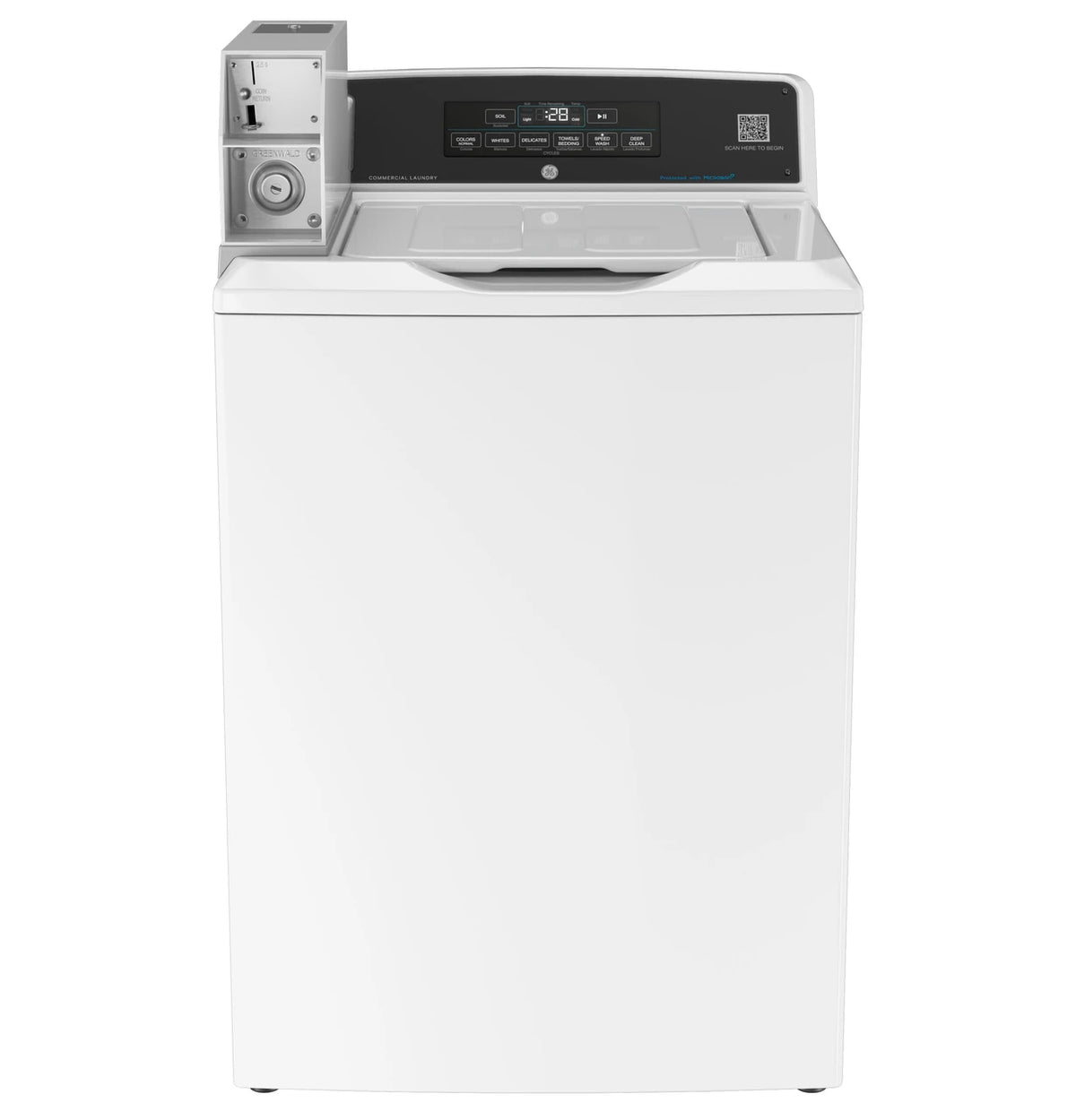 GE Commercial Top Load Washer, 3.8 cu. ft., Multipay (VTW565ASVWB) – view 3