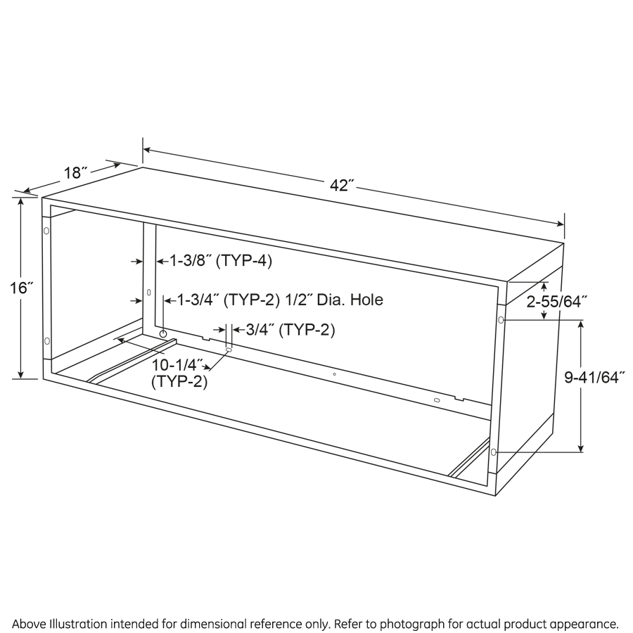 GE Zoneline® Quick Snap Wall Sleeve, 18" Extended Depth (RAB8118B) – view 6