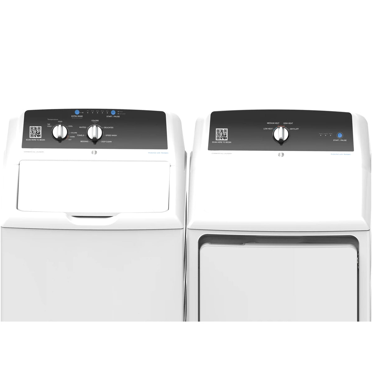 GE Commercial Top Load Electric Dryer, 7.4 cu. ft., App Pay (VTD52EASRWB) – view 6