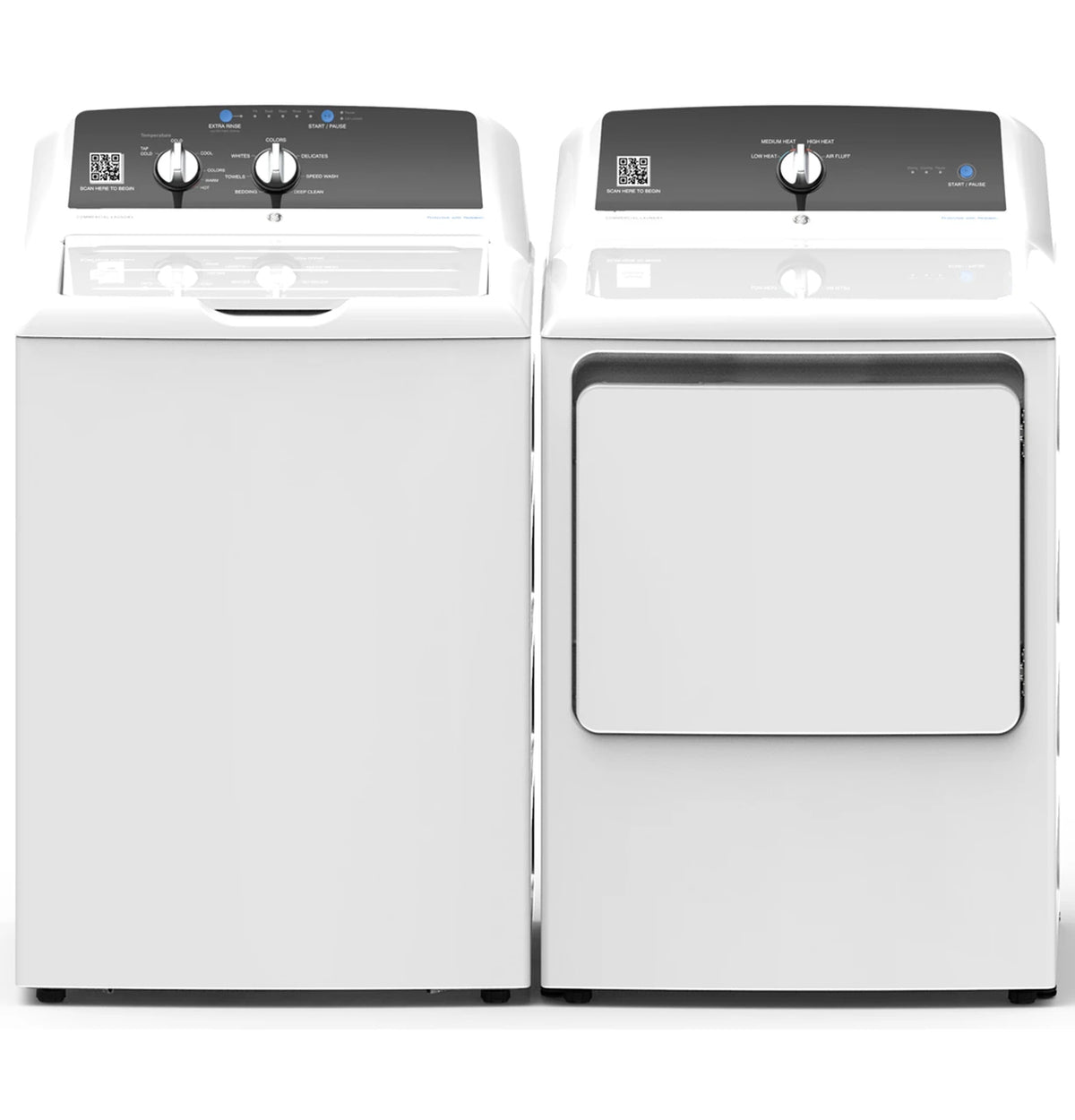 GE Commercial Top Load Electric Dryer, 7.4 cu. ft., App Pay (VTD52EASRWB) – view 5