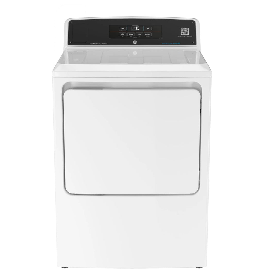 GE Commercial Top Load Gas Dryer, 7.4 cu. ft., Multipay (VTD56GASVWB)