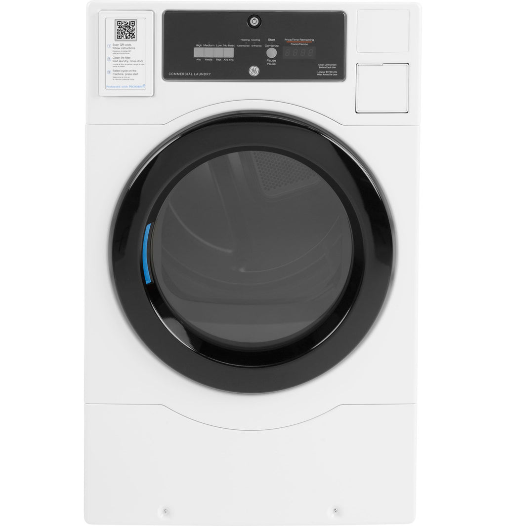 GE Commercial Front Load Electric Dryer, 7.7 cu. ft., Standalone (VFD31ESSRWW)