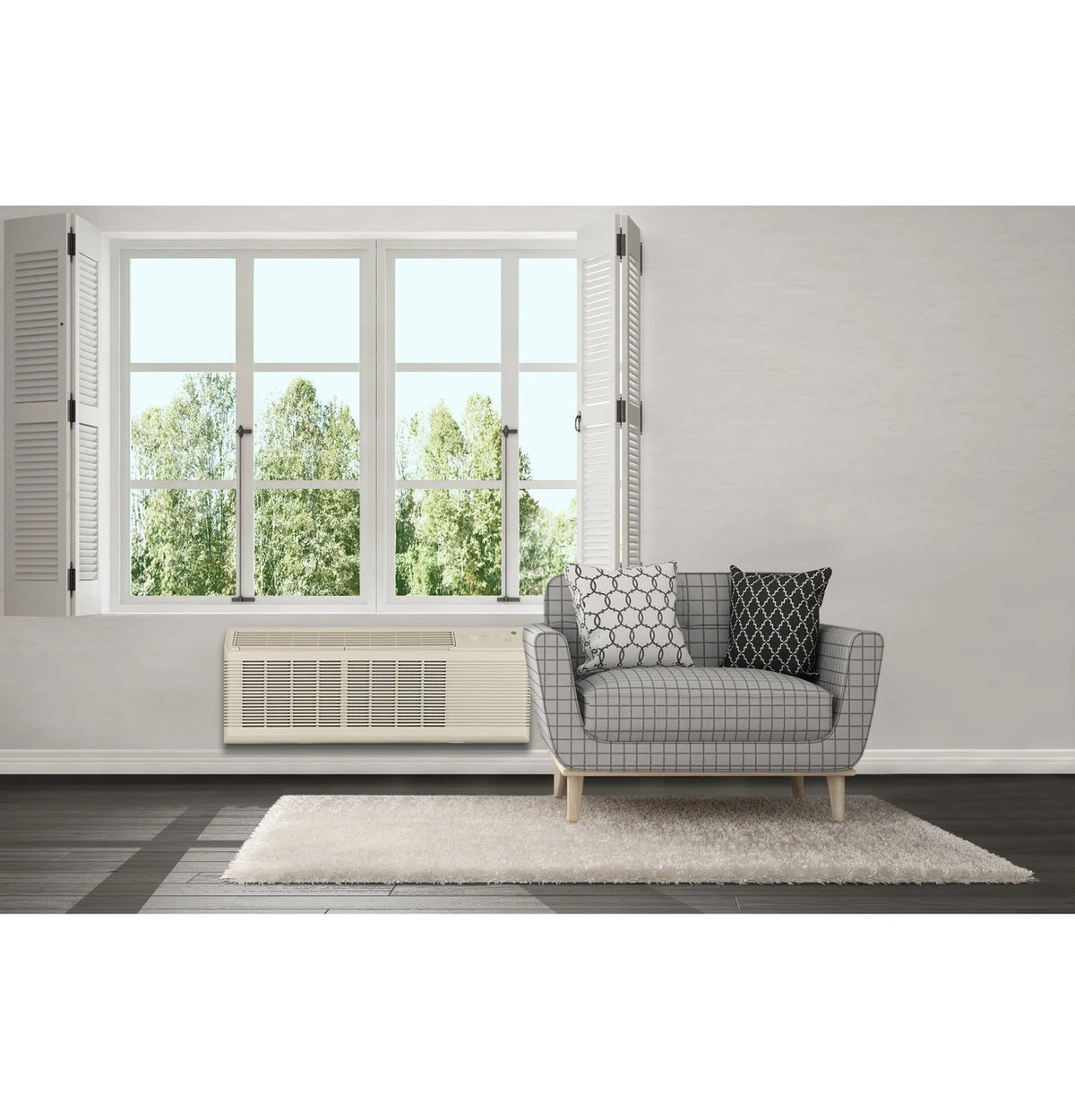 GE Zoneline Heat Pump Unit with Makeup Air 7,000 BTU, 230/208 Volt (AZ65H07DBM) - view 3