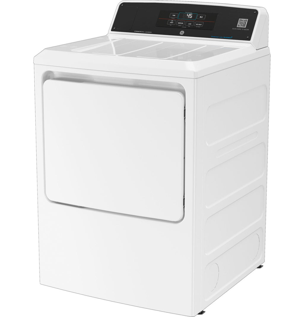 GE Commercial Top Load Electric Dryer, 7.4 cu. ft., Multipay (VTD56EASVWB) – view 6