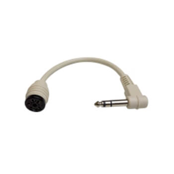 RCA J8-146F Pillow Speaker Adapter Cable, 8", 6-Pin Female to 1/4" Male