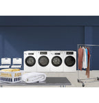 GE Commercial Front Load Electric Dryer, 7.7 cu. ft., Standalone (VFD31ESSRWW) – view 7