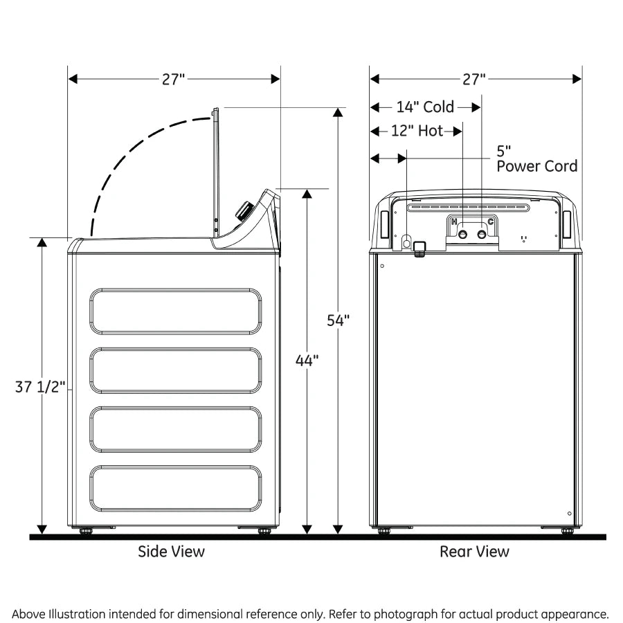 GE Commercial Top Load Washer, 4.2 cu. ft., App Pay (VTW525ASRWB) – view 12
