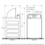 GE Commercial Top Load Washer, 4.2 cu. ft., App Pay (VTW525ASRWB) – view 12