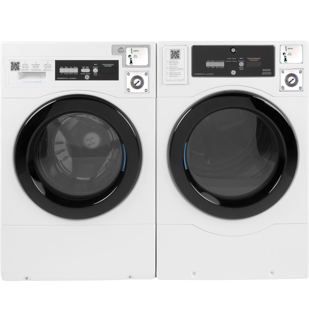 GE Commercial Front Load Electric Dryer, 7.7 cu. ft., Standalone (VFD31ESSRWW) – view 11