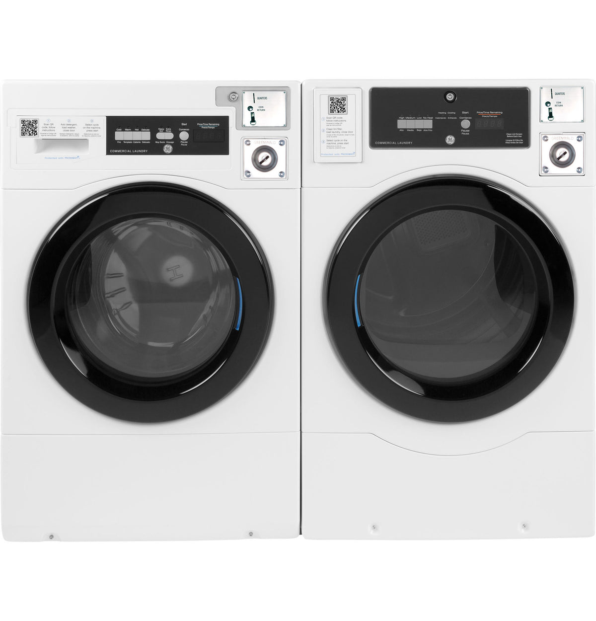 GE Commercial Front Load Electric Dryer, 7.7 cu. ft., Standalone (VFD31ESSRWW) – view 11