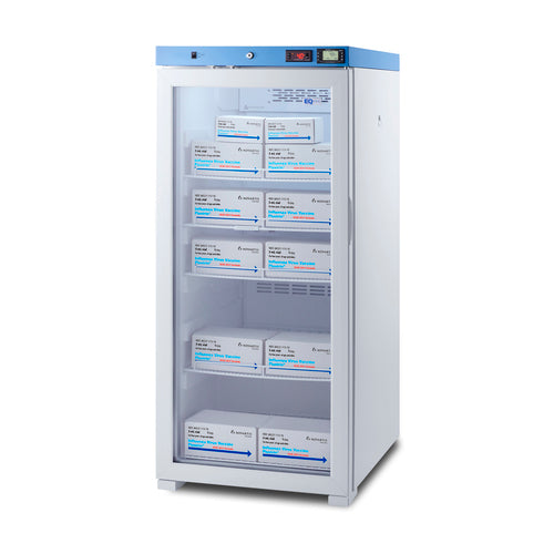 Summit Upright Medical Refrigerator, Certified to NSF/ANSI 456 Vaccine Storage Standard, 24" Wide, White (ACR1012GNSF456)