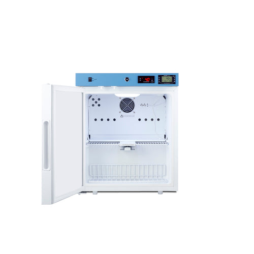 Summit Compact Medical Refrigerator, Certified to NSF/ANSI 456 Vaccine Storage Standard, 19" Wide, White (ACR161WNSF456LHD)