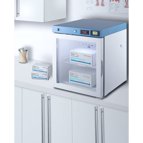 Summit Compact Medical Refrigerator, Certified to NSF/ANSI 456 Vaccine Storage Standard, 19" Wide, White (ACR22GNSF456)