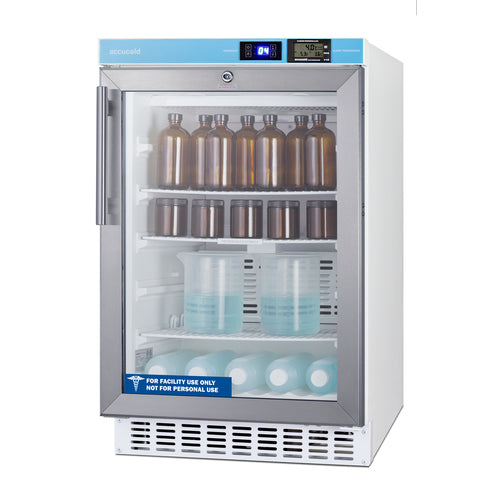 Summit Built-In Pharmacy All-Refrigerator, ADA Compliant, 20" Wide, White (ACR46GLCAL)