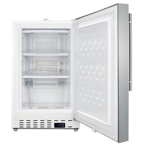 Summit Built-In Healthcare All-Freezer, ADA Compliant, 20" Wide, White (ADA305AFSSHV)