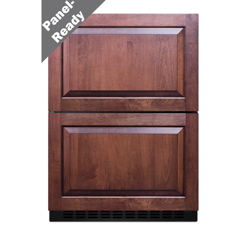 Summit 2-Drawer All-Freezer, ADA Compliant, 24" Wide, Black (ADFD243)