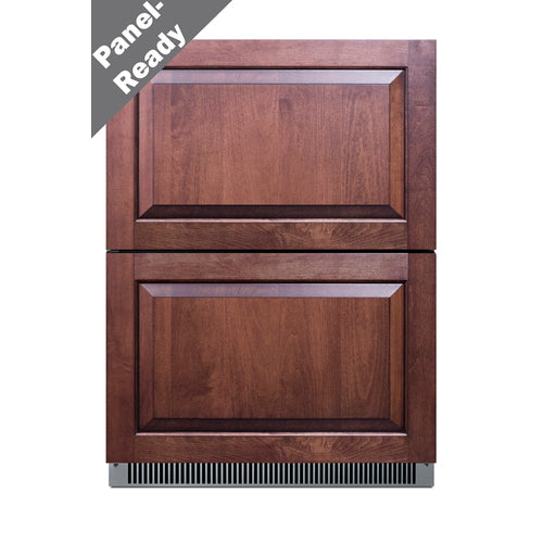 Summit 2-Drawer All-Freezer, ADA Compliant, 24" Wide, Stainless Steel (ADFD2D24)