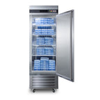 Summit 23 Cu.Ft. Upright Pharmacy Freezer, Stainless Steel (AFS23ML)