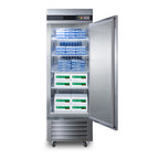 Summit 23 Cu.Ft. Upright Pharmacy Freezer, Stainless Steel (AFS23ML)