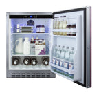 Summit 24" Built-In Outdoor Refrigerator, ADA Compliant, Stainless Steel (AL55OSCSSIF)