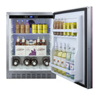 Summit 24" Built-In Outdoor Refrigerator, ADA Compliant, Stainless Steel (AL55OSCSSIF)