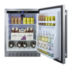 Summit 24" Built-In Outdoor Refrigerator, ADA Compliant, Stainless Steel (AL55OSCSS)