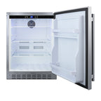 Summit 24" Built-In Outdoor Refrigerator, ADA Compliant, Stainless Steel (AL55OSCSS)
