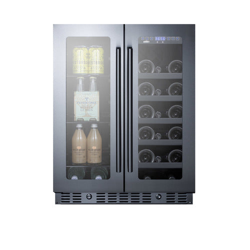 Summit 24" Built-In Wine/Beverage Center, ADA Compliant, Stainless Steel (ALFD24WBVCSS)