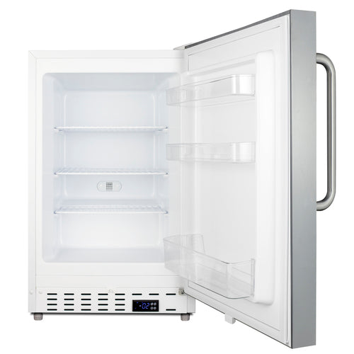 Summit Built-In All-Freezer, ADA Compliant, 21" Wide, Stainless Steel (ALFZ36CSS)