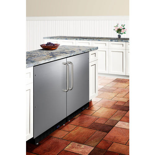 Summit Built-In All-Freezer, ADA Compliant, 21" Wide, Stainless Steel (ALFZ37BCSS)