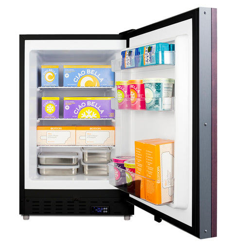 Summit Built-In All-Freezer, ADA Compliant (Panel Not Included), 21" Wide, Black (ALFZ37BIF)