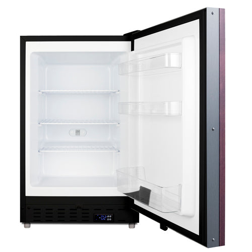 Summit Built-In All-Freezer, ADA Compliant (Panel Not Included), 21" Wide, Black (ALFZ37BIF)