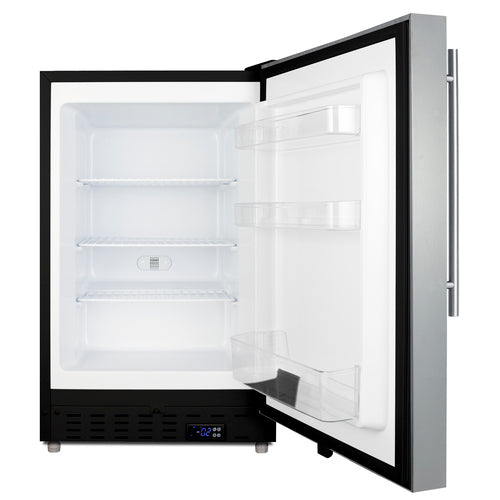Summit Built-In All-Freezer, ADA Compliant, 21" Wide, Black (ALFZ37BSSHV)
