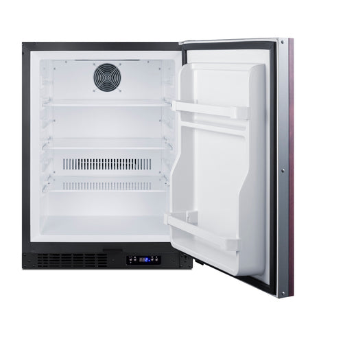 Summit Built-In All-Freezer, ADA Compliant (Panel Not Included), 24" Wide, Black (ALFZ51IF)