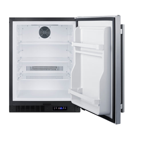 Summit Built-In All-Freezer, ADA Compliant, 24" Wide, Stainless Steel (ALFZ51CSS)