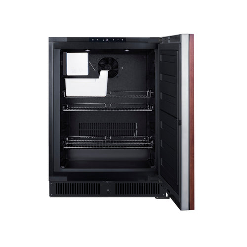 Summit Built-In All-Freezer with Icemaker, ADA Compliant (Panel Not Included), 24" Wide, Black (ALFZ53IMPNR)