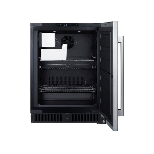 Summit Built-In All-Freezer with Icemaker, ADA Compliant, 24" Wide, Black (ALFZ53IM)