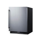 Summit Built-In All-Freezer with Icemaker, ADA Compliant, 24" Wide, Black (ALFZ53IM)