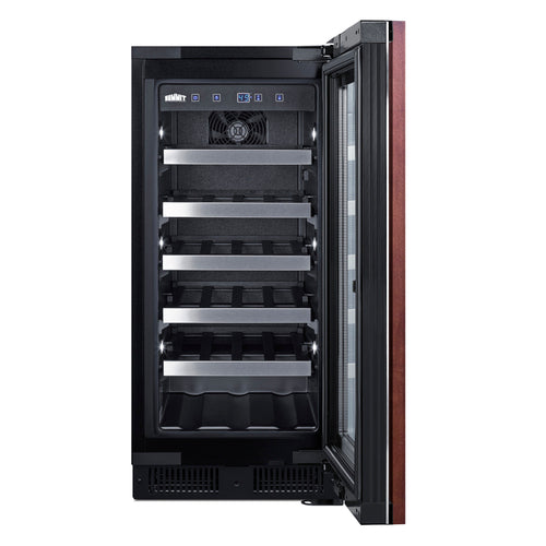 Summit Built-In Wine Cellar, ADA Compliant (Panel Not Included), 15" Wide, Black (ALWC15PNR)