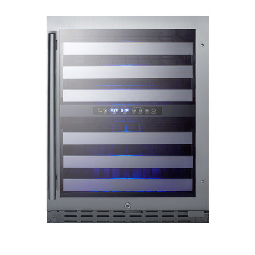 Summit Built-In Wine Cellar, ADA Compliant, 24" Wide, Stainless Steel (ALWC532CSS)