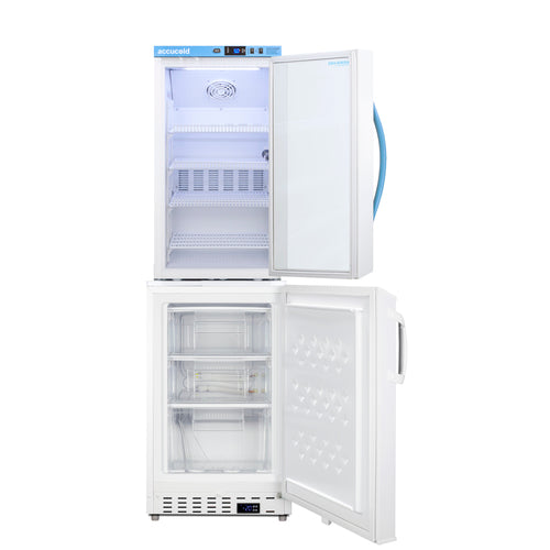 Summit Vaccine Refrigerator/Freezer Combination, 20" Wide, White (ARG3PV-ADA305AFSTACK)