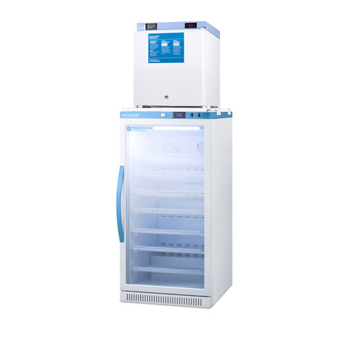 Summit All-Refrigerator/All-Freezer Combination, 24" Wide, White (ARG8PV-FS24LSTACKMED2)