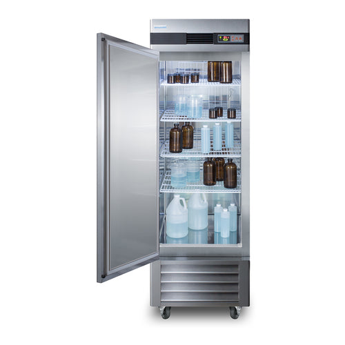 Summit 23 Cu.Ft. Upright Pharmacy Refrigerator, Stainless Steel (ARS23MLLH)