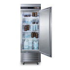 Summit 23 Cu.Ft. Upright Pharmacy Refrigerator, Stainless Steel (ARS23ML)