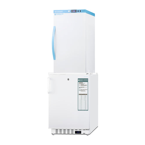 Summit Vaccine Refrigerator/Freezer Combination, 20" Wide, White (ARS3PV-ADA305AFSTACK)
